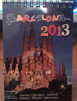 Отдается в дар Календарь Барселона.