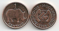 Отдается в дар монетка с носорогом