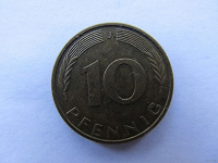 Отдается в дар монета 10 pfenning