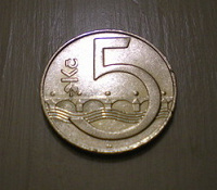 Монеты Чехии 5 крон