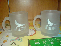 Отдается в дар Две новые чашки Winston прозрачные.