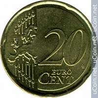 Отдается в дар Франция 20 центов 2007