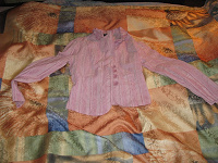 Отдается в дар Розовый стейчевый пиджак M