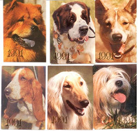 Отдается в дар Карманные календарики «Собаки»