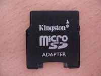 Отдается в дар Адаптер Kingston с microSD на miniSD
