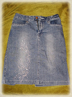 Отдается в дар длинная джинсовая юбка
