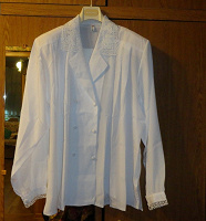 Отдается в дар Белая шелковая блузка
