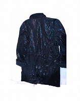 Отдается в дар Новое, легкое черное пальто 50 размера