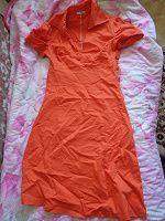 Отдается в дар оранжевое платье