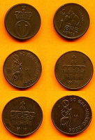 Отдается в дар 3 монеты Норвегии.