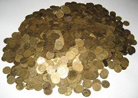 Отдается в дар советские монеты номиналом — 1 коп