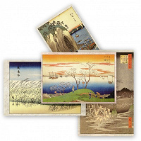 Отдается в дар Еще немного японской живописи на открытках :)