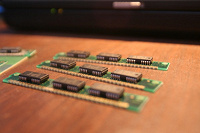 Отдается в дар мешок с планками памяти стандарта SIMM