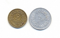 Отдается в дар монеты Франции