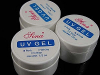 Отдается в дар УФ гель LINA UV gel белый, прозрачный и розовый.