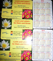 Отдается в дар Немецкие карманные календарики, 2012 год (передар от anita8256)