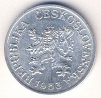 Отдается в дар Монета 10 геллеров Чехословакия