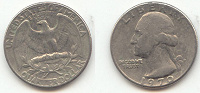 Отдается в дар очередное монетко quarter dollar 1970