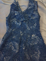 Отдается в дар Платье винтажное голубое