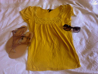 Отдается в дар желтая футболка H&M