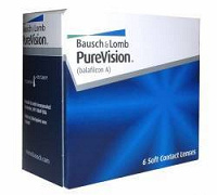 Отдается в дар Контактные линзы Pure Vision от Bausch&Lomb