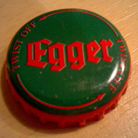 Отдается в дар пробки от пива Egger