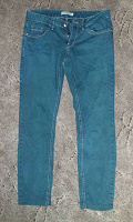 Отдается в дар Тёмно-зелёные джинсы 46 размера