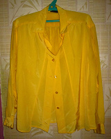 Отдается в дар Очень красивая желтая блузка