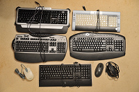 Отдается в дар Целых 5 клавиатур и 2 мыши!