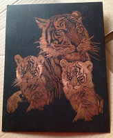 Отдается в дар Картина с тиграми
