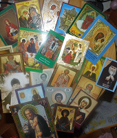 Отдается в дар карточки с иконами, молитвами, благословением