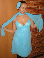 Отдается в дар Вечернее коктейльное платье, 44-ый размер, грудь 2-ого, рост 160см, идеальное состояние.