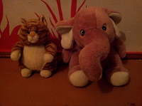 Отдается в дар Розовый слон и рыжий кот