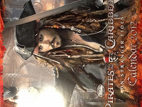 Отдается в дар Календарь Pirates of the Caribbean «On Strange Tides» Джонни Депп 2012