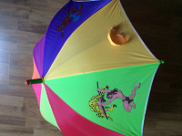 Отдается в дар Разноцветный детский зонт Б/У. Полуавтомат.