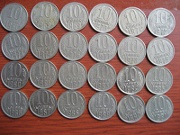 Отдается в дар Несколько монет СССР