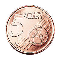 Отдается в дар Монета 5 евроцентов