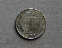 Отдается в дар Монета 200 лир 1978 года