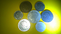 Отдается в дар Монеты Бельгии, Италии, Франции