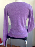 Отдается в дар Утепляемся… Оригинальный сиреневый свитер