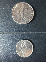 Отдается в дар Монеты Франции и Норвегии