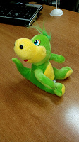 Отдается в дар Игрушка Зеленый Динозаврик