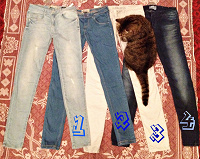 Отдается в дар Зауженные джинсы/Прямые джинсы