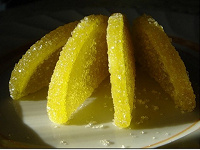 Отдается в дар Сластёнам: мармелад 'Лимон' с сахаром