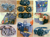 Отдается в дар Джинсовый материал на hand-made