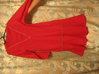 Отдается в дар Красное полушерстяное платье 52 р.