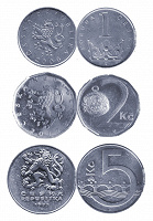 Малый набор монет (чешские кроны)
