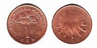 Отдается в дар Монетки Малайзии 1 сен
