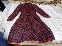 Отдается в дар платье из шотландки