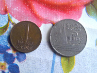 Отдается в дар монеты 1 и 1